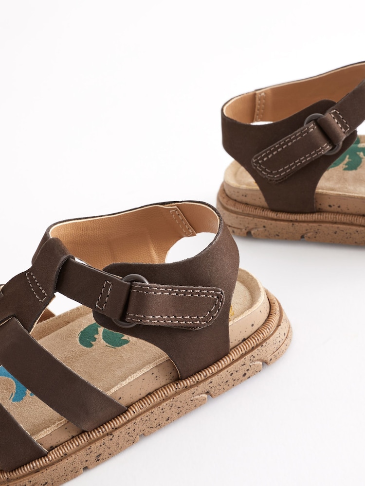Brown Leather Fisherman Sandals - Image 7 of 7
