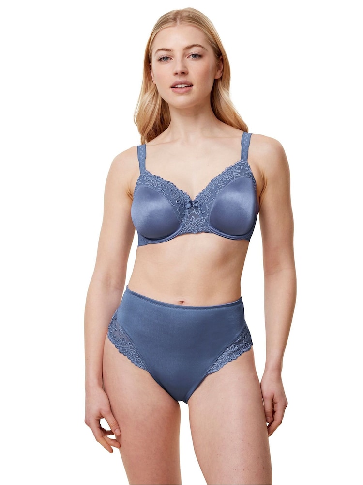 Синий - Мягкий бюстгальтер на косточках Triumph Ladyform - Изображение 1 из 4