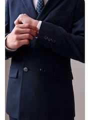 Blue Double Breasted Suit Jacket (3-16yrs) - Image 8 of 8