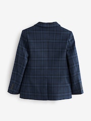 Blue/Navy Check Double Breasted Jacket (3-16yrs) - Image 6 of 8