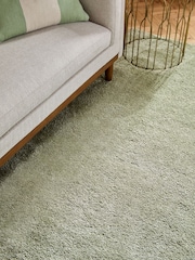 Sage Green Cosy Washable Shaggy Rug - Image 3 of 6