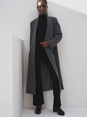 Schwarz - Tanktop aus Rippstrick mit Stehkragen - Bild 3 von 7