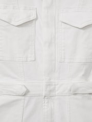 Good American White Denim Mini Dress - Image 5 of 5