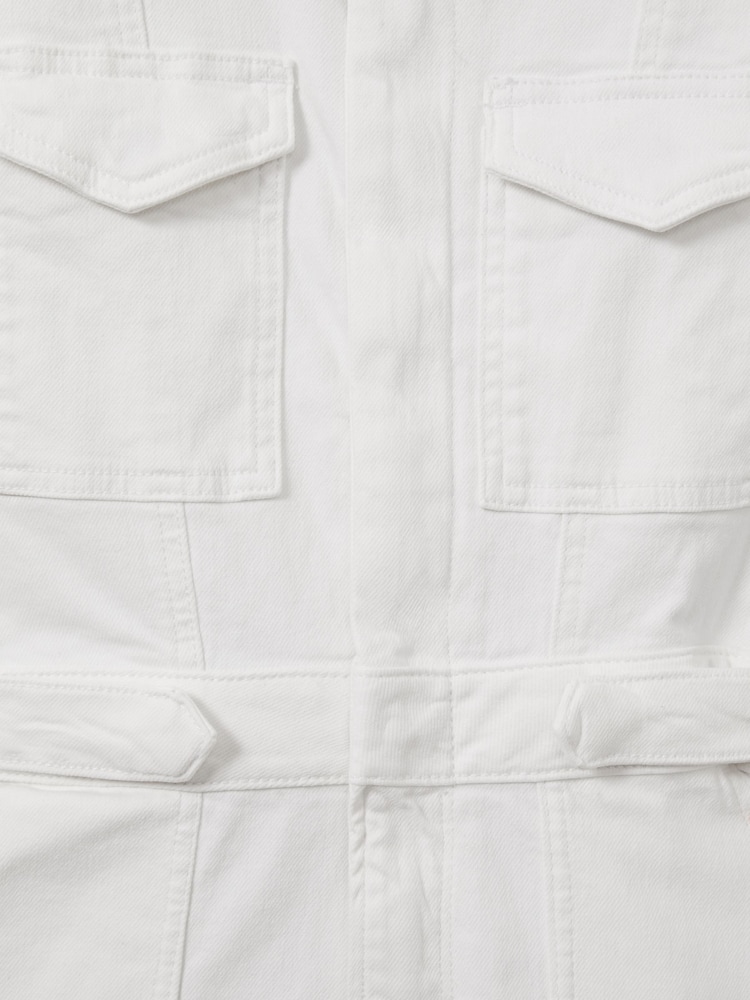 Good American White Denim Mini Dress - Image 5 of 5