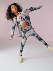 Pink Smudge Sports Leggings (3-16yrs) - Image 1 of 5