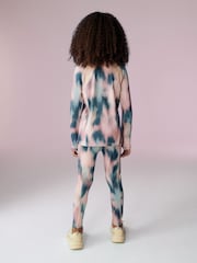 Pink Smudge Sports Leggings (3-16yrs) - Image 2 of 5