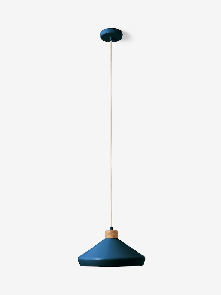 MADE.COM Navy Albert Pendant Ceiling Light - Image 3 of 3