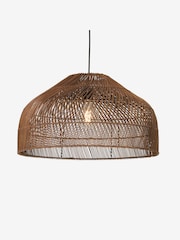 MADE.COM Dark Rattan Java Large Lamp Shade - Image 2 of 3