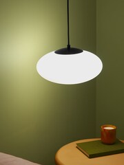 MADE.COM Black Flossie Pendant Ceiling Light - Image 3 of 5