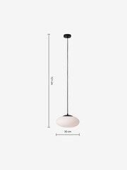MADE.COM Black Flossie Pendant Ceiling Light - Image 5 of 5