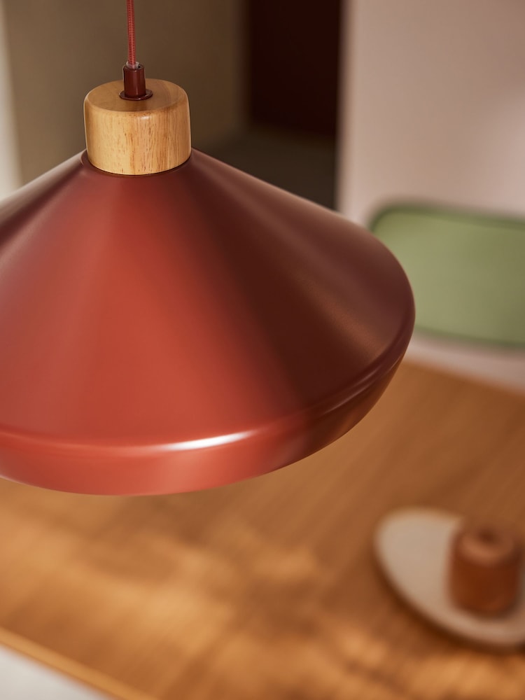 MADE.COM Terracotta Albert Pendant Ceiling Light - Image 3 of 3