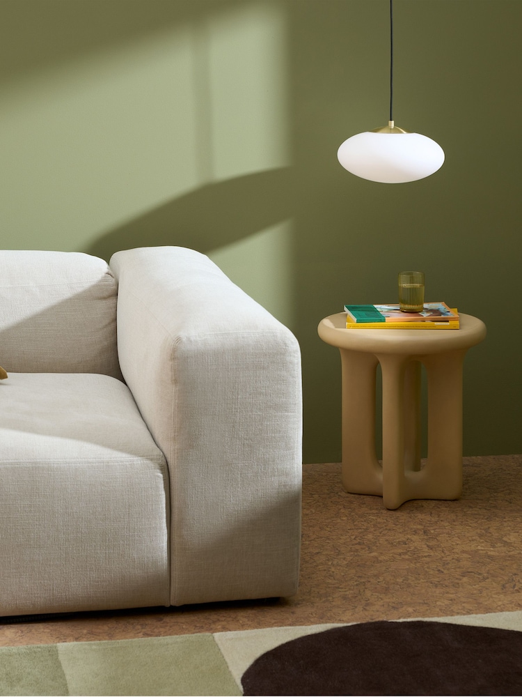 MADE.COM Brass Flossie Pendant Ceiling Light - Image 2 of 5