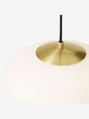 MADE.COM Brass Flossie Pendant Ceiling Light - Image 4 of 5