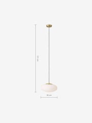 MADE.COM Brass Flossie Pendant Ceiling Light - Image 5 of 5