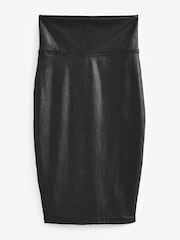 SPANX® Faux Leather Black Tummy Control Pencil Skirt - Image 5 of 5