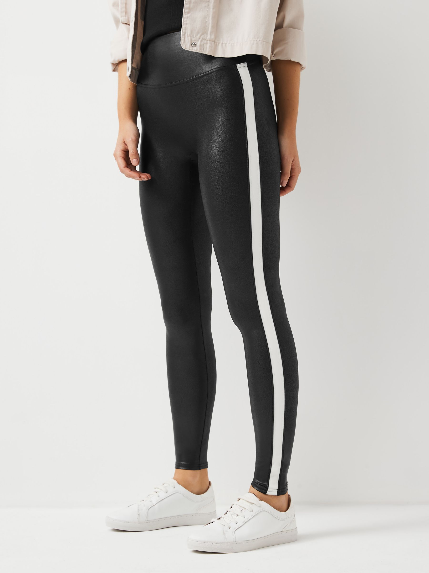 Spanx faux leather side stripe leggings new arrivals