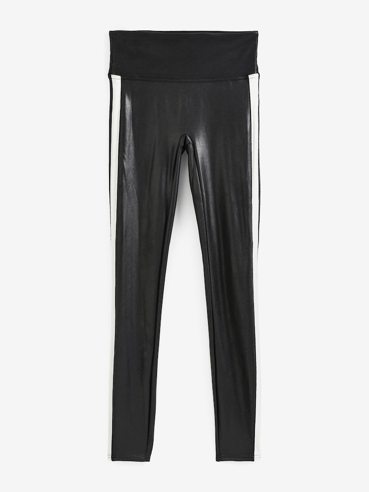 SPANX® Faux Leather Stripe Black Leggings - Image 5 of 5