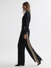 Reiss Black Lyra Signature Leather Ankle Boots - Image 2 of 5