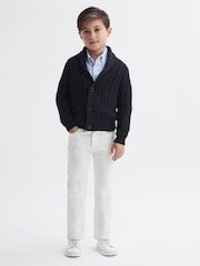 Cardigan en maille torsadée Reiss Ashbury - Image 3 de 6