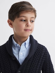 Cardigan en maille torsadée Reiss Ashbury - Image 4 de 6