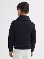 Cardigan en maille torsadée Reiss Ashbury - Image 5 de 6