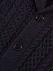 Cardigan en maille torsadée Reiss Ashbury - Image 6 de 6