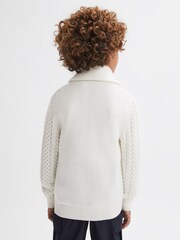 Cardigan en maille torsadée Reiss Ashbury - Image 5 de 6