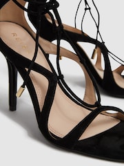 Reiss Kate Suede Strappy Alto Heel Sandals - Imagen 5 de 5