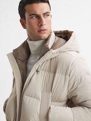Reiss Stone Ryder Short Puffer Jacket - Image 4 of 5