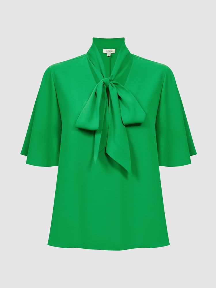Florere Tie Neck Blouse - Image 2 of 5