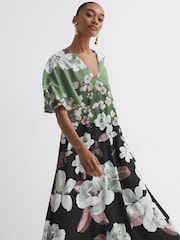 Florere Floral Relaxed Midi Dress - Image 1 of 6