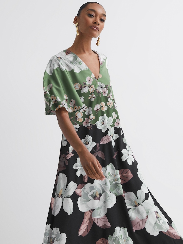 Florere Floral Relaxed Midi Dress - Image 1 of 6