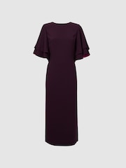 Florere Tiered Sleeve Midi Dress - Image 2 of 5