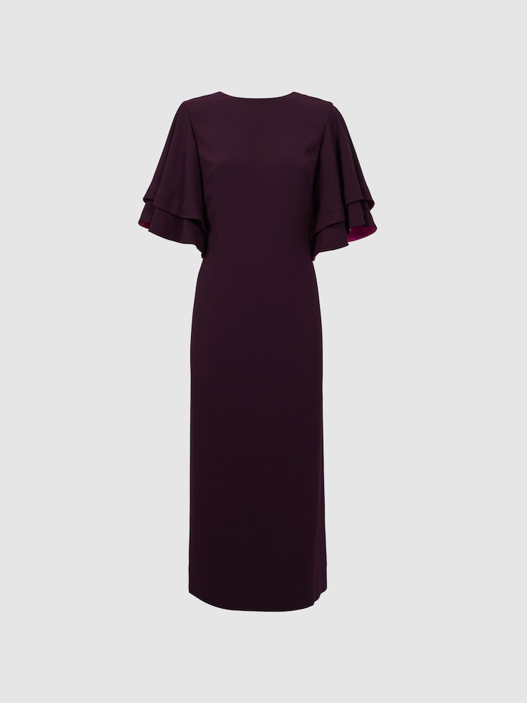 Florere Tiered Sleeve Midi Dress - Image 2 of 5