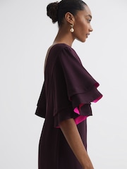 Florere Tiered Sleeve Midi Dress - Image 3 of 5
