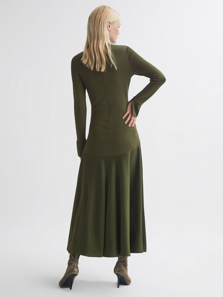 Buy Florere Knitted Satin Midi Dress from the Next UK online shop