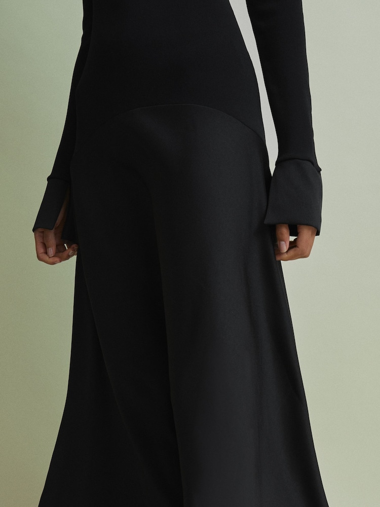 Buy Florere Knitted Satin Midi Dress from the Next UK online shop