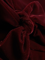 Florere Velvet Tie Neck Midi Dress - Image 6 of 6