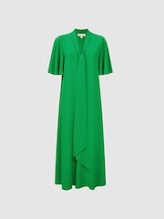 Florere Tie Neck Midi Dress - Image 2 of 5
