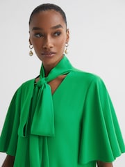 Florere Tie Neck Midi Dress - Image 3 of 5