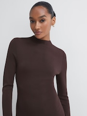 Florere Knitted Satin Midi Dress - Image 4 of 6