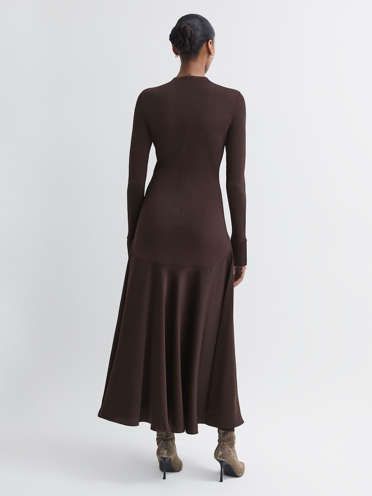 Florere Knitted Satin Midi Dress - Image 5 of 6