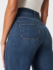 SPANXshape™ Every Wear Cropped Wide Leg Jeans with Patch Pockets, Shaded Blue - Image 4 of 6