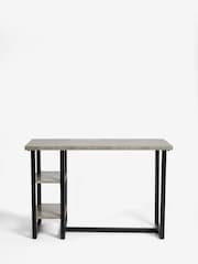 Grey Concrete Effect Curtis 2 Seater Bar Table - Image 3 of 5