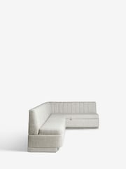 Chunky Weave Mid Natural Anderson Storage Corner Dining Bench - Image 6 of 9