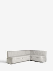 Chunky Weave Mid Natural Anderson Storage Corner Dining Bench - Image 7 of 9