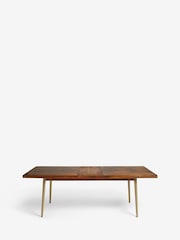 Dark Mango Wood Lloyd 6 to 10 Seater Extendable Dining Table - Image 6 of 8