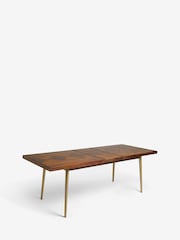 Dark Mango Wood Lloyd 6 to 10 Seater Extendable Dining Table - Image 8 of 8