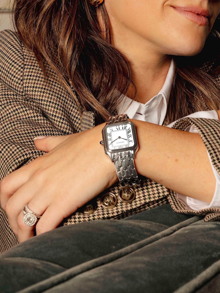 Sekonda Womens Monica 30mm Analogue Silver Tone Watch With Case And Alloy Bracelet With White Dial - Image 1 of 6