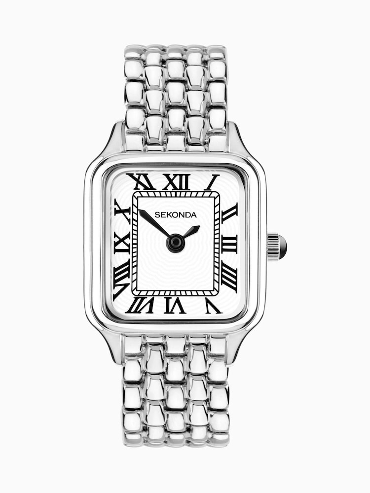 Sekonda Womens Monica 30mm Analogue Silver Tone Watch With Case And Alloy Bracelet With White Dial - Image 2 of 6